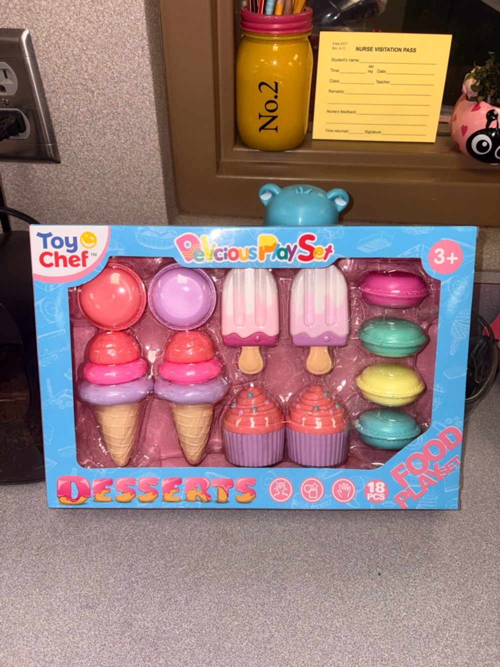 Kids Dessert Play Set - Pink, Purple, Mint, Yellow